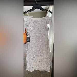 White Sequin Dress